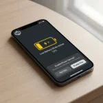 iOS’ta Düşük Güç Modu aktif iPhone pil tasarrufu ekranı